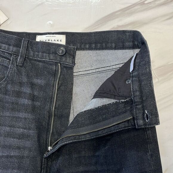 NWT SLVRLAKE | Beatnik Ankle Black Underground High Rise Jeans 29 - Picture 12 of 12
